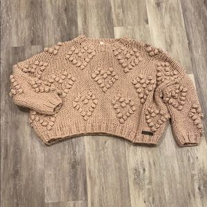 Follow Your Heart Knit Sweater, Mauve Small/Medium